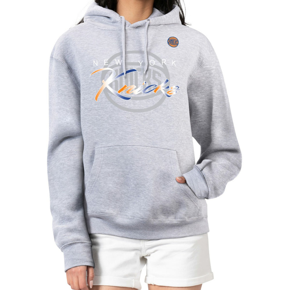 New York Knicks G-III 4Her by Carl Banks Women's Shadow Logo Tri-Blend Fleece Hoodie