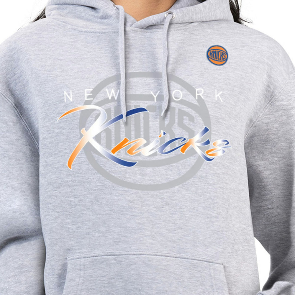 New York Knicks G-III 4Her by Carl Banks Women's Shadow Logo Tri-Blend Fleece Hoodie