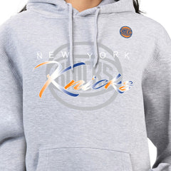 New York Knicks G-III 4Her by Carl Banks Women's Shadow Logo Tri-Blend Fleece Hoodie