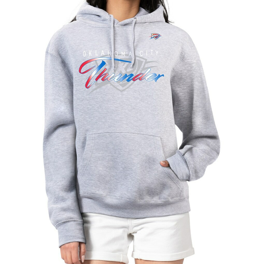 Oklahoma City Thunder G-III 4Her by Carl Banks Women's Shadow Logo Tri-Blend Fleece Hoodie