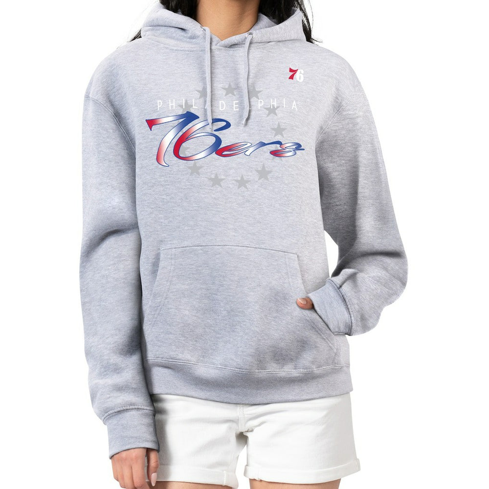 Philadelphia 76ers G-III 4Her by Carl Banks Women's Shadow Logo Tri-Blend Fleece Hoodie