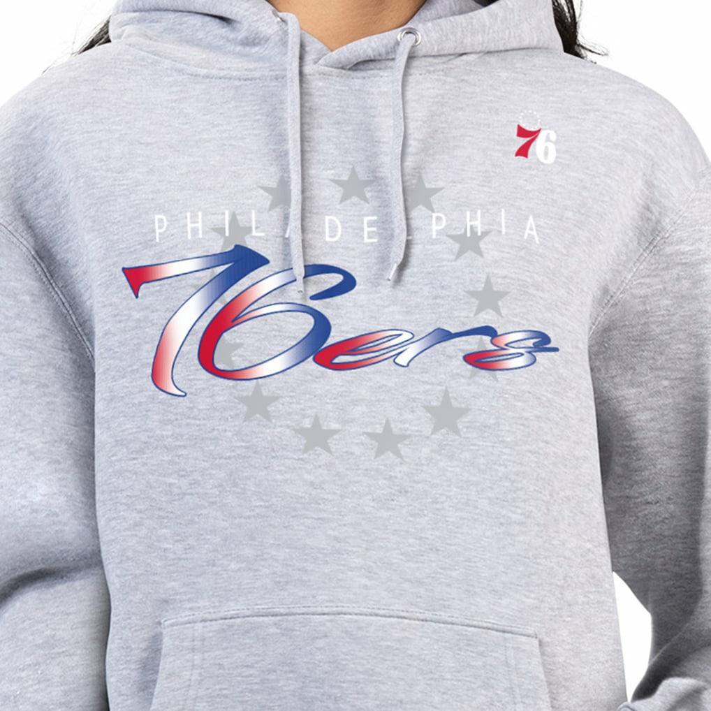 Philadelphia 76ers G-III 4Her by Carl Banks Women's Shadow Logo Tri-Blend Fleece Hoodie