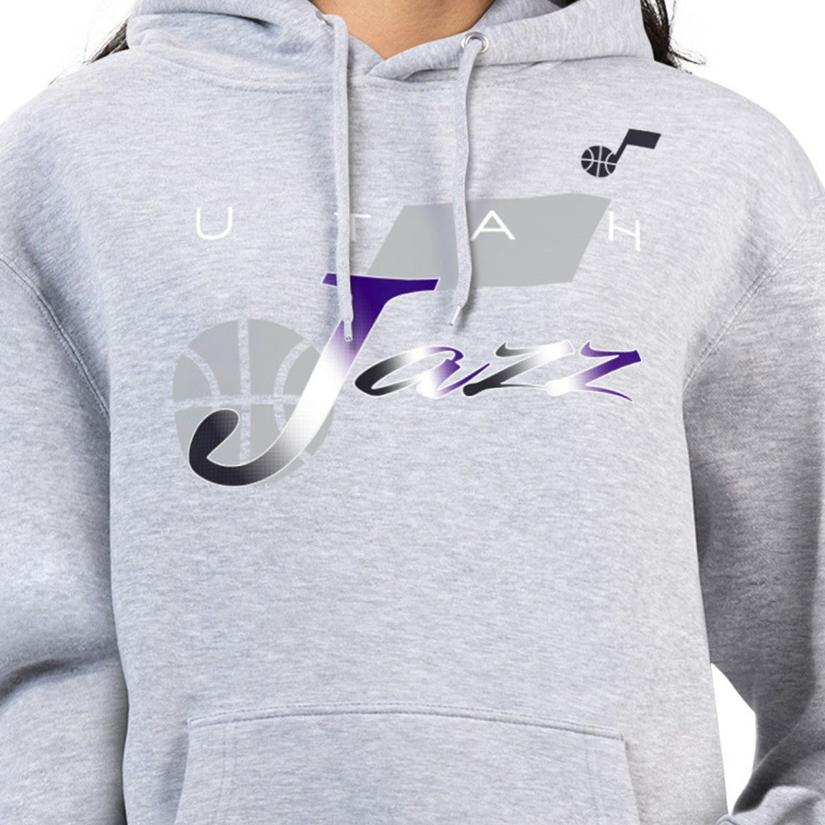 Utah Jazz G-III 4Her by Carl Banks Women's Shadow Logo Tri-Blend Fleece Hoodie