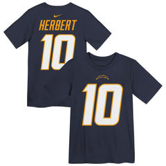 Justin Herbert  Youth Name & Number T-Shirt - Los Angeles Chargers T-shirts
