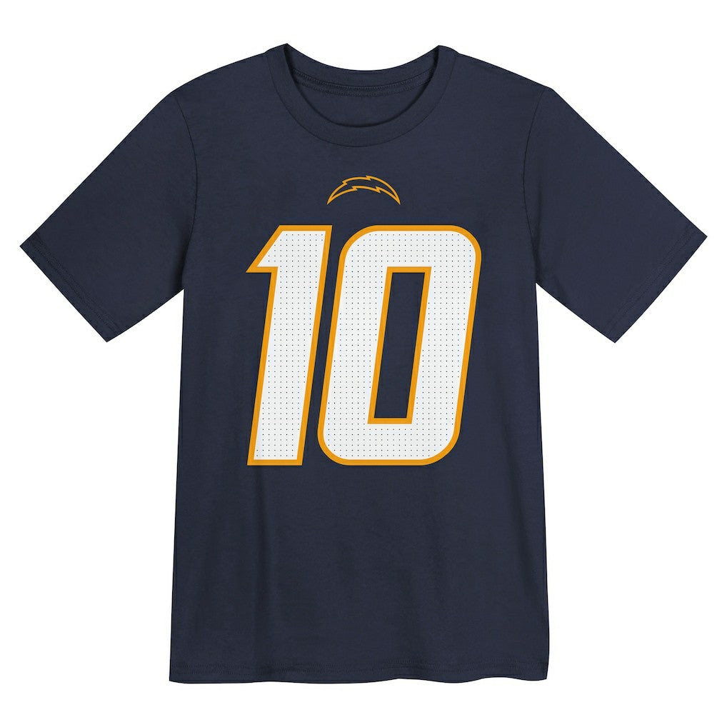 Justin Herbert  Youth Name & Number T-Shirt - Los Angeles Chargers T-shirts