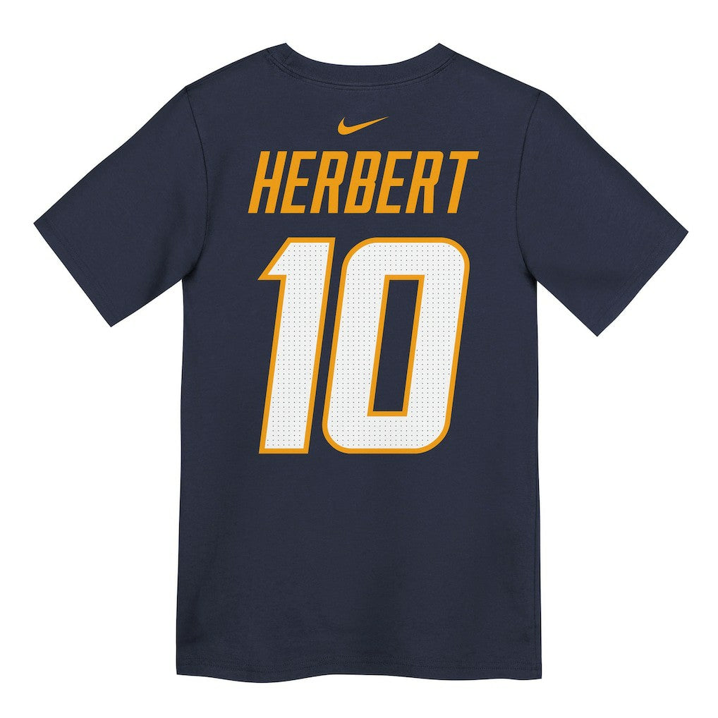 Justin Herbert  Youth Name & Number T-Shirt - Los Angeles Chargers T-shirts