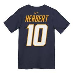 Justin Herbert  Youth Name & Number T-Shirt - Los Angeles Chargers T-shirts