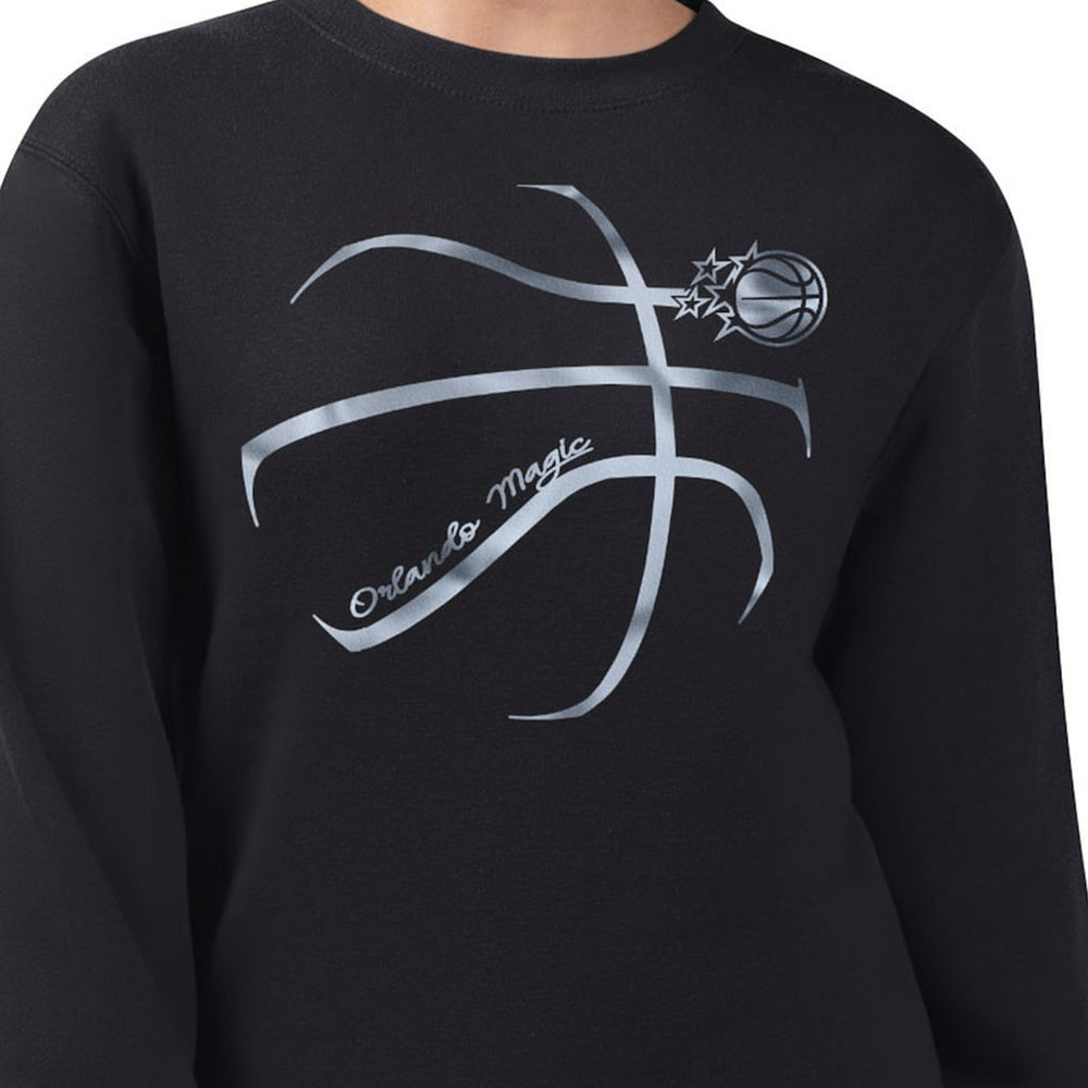 Orlando Magic G-III 4Her by Carl Banks Women's Metallic Print Basketball Sketch Fleece Sweatshirt