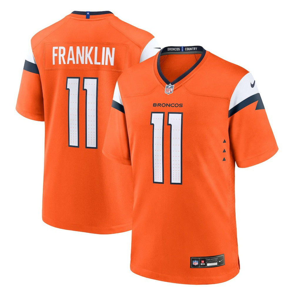 Troy Franklin  Team Game Jersey - Denver Broncos Jerseys