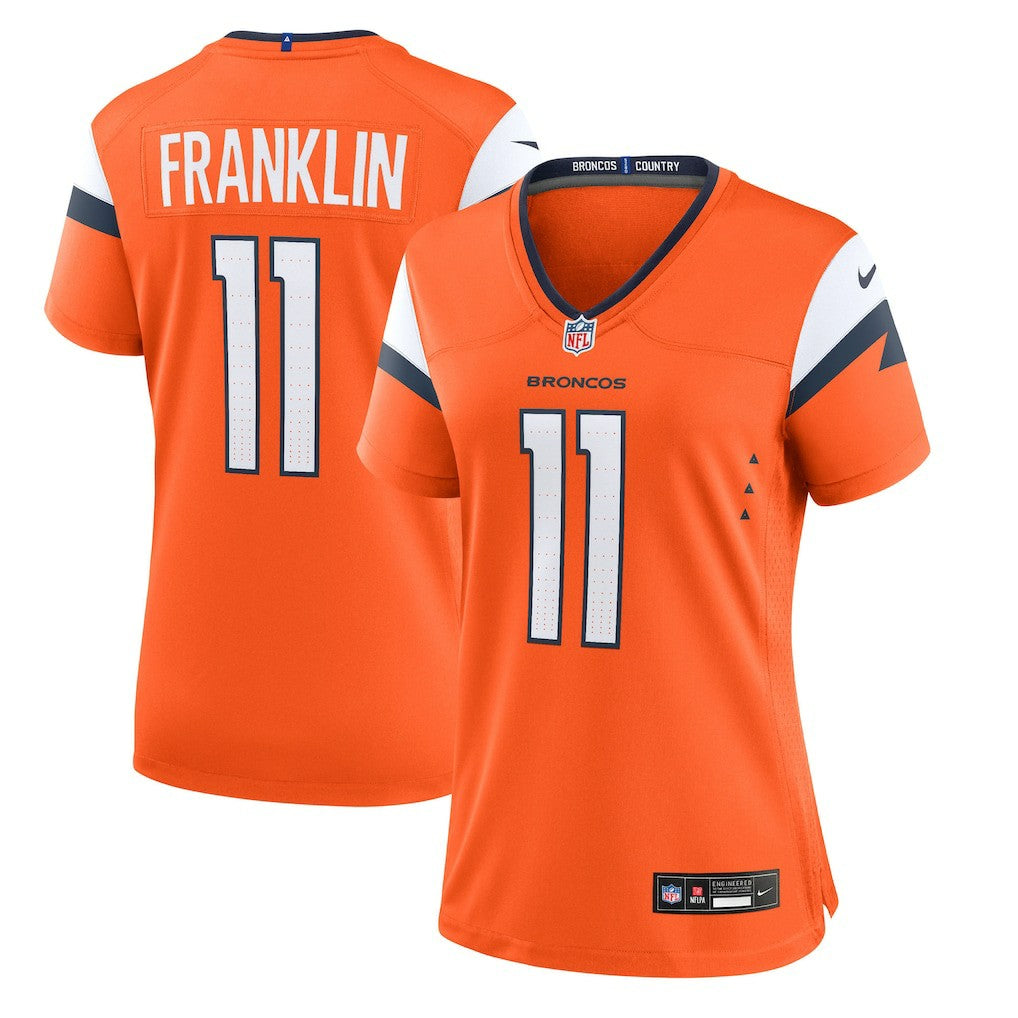 Troy Franklin  Women's Team Game Jersey - Denver Broncos Jerseys