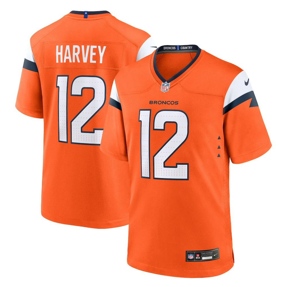 RJ Harvey  Team Game Jersey - Denver Broncos Jerseys