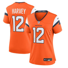 RJ Harvey  Women's Team Game Jersey - Denver Broncos Jerseys