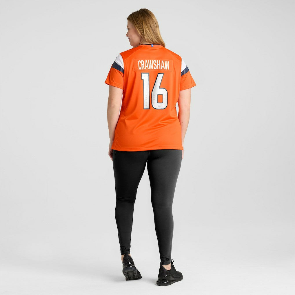 Jeremy Crawshaw  Women's Team Game Jersey - Denver Broncos Jerseys