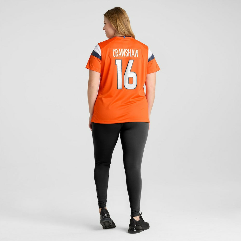Jeremy Crawshaw  Women's Team Game Jersey - Denver Broncos Jerseys