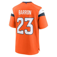 Jahdae Barron  Team Game Jersey - Denver Broncos Jerseys