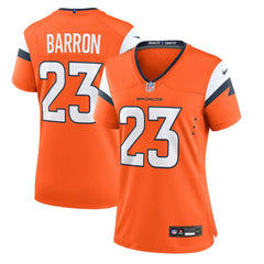 Jahdae Barron  Women's Team Game Jersey - Denver Broncos Jerseys