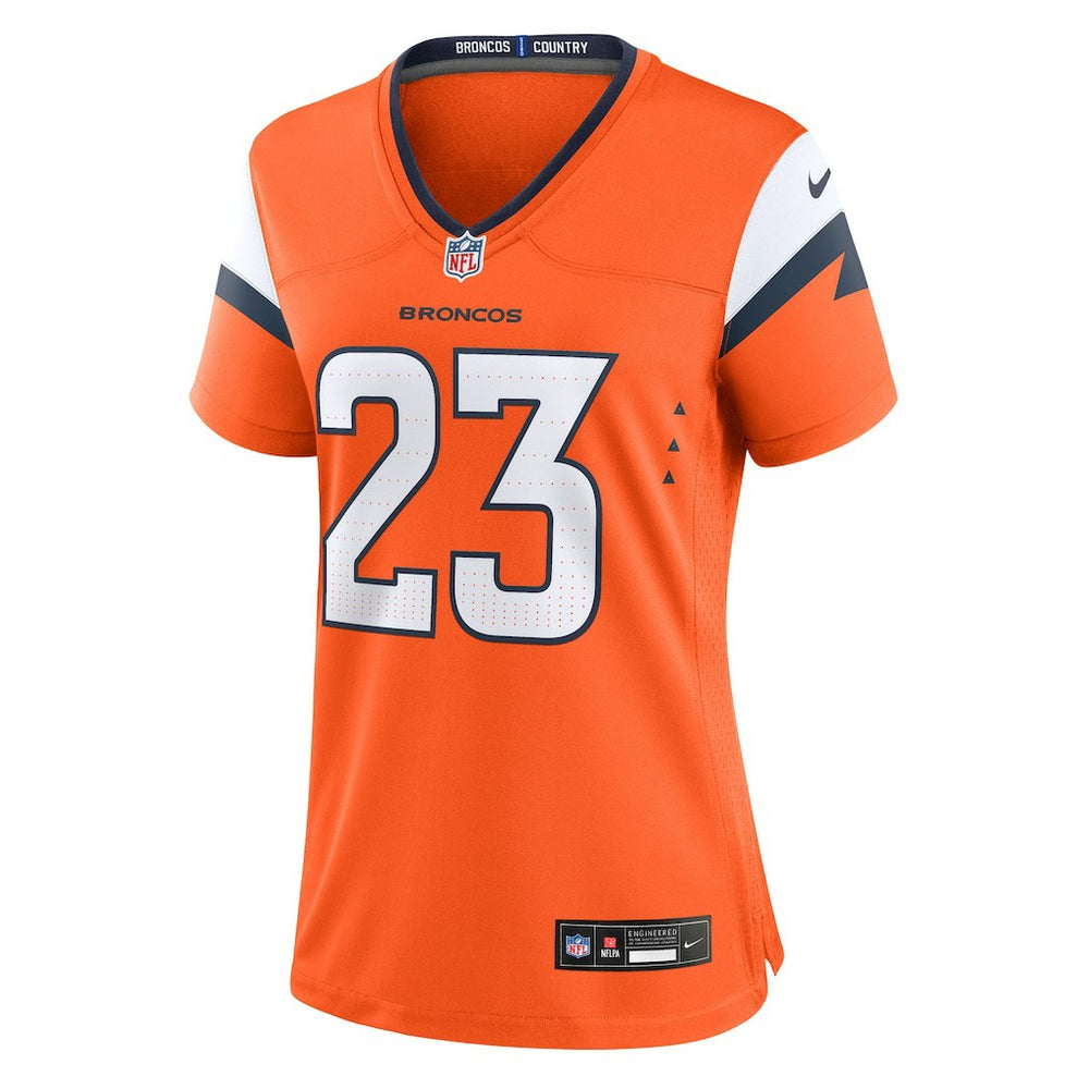 Jahdae Barron  Women's Team Game Jersey - Denver Broncos Jerseys