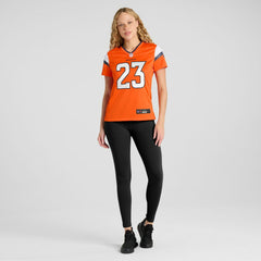 Jahdae Barron  Women's Team Game Jersey - Denver Broncos Jerseys