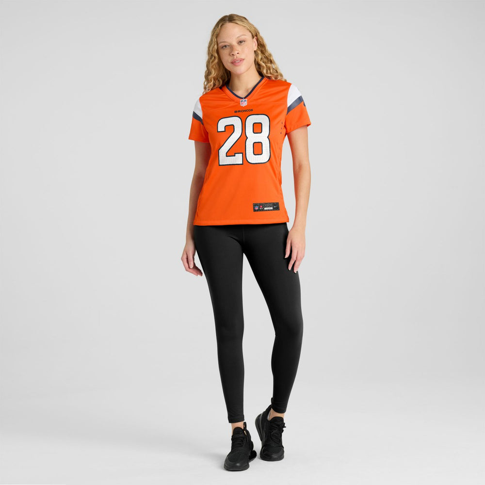 Tyler Badie  Women's Team Game Jersey - Denver Broncos Jerseys
