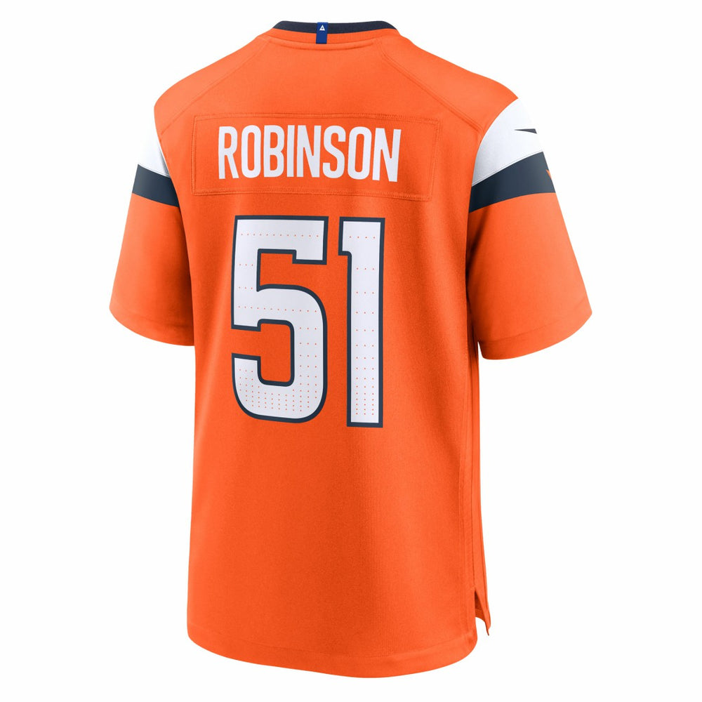 Que Robinson  Team Game Jersey - Denver Broncos Jerseys