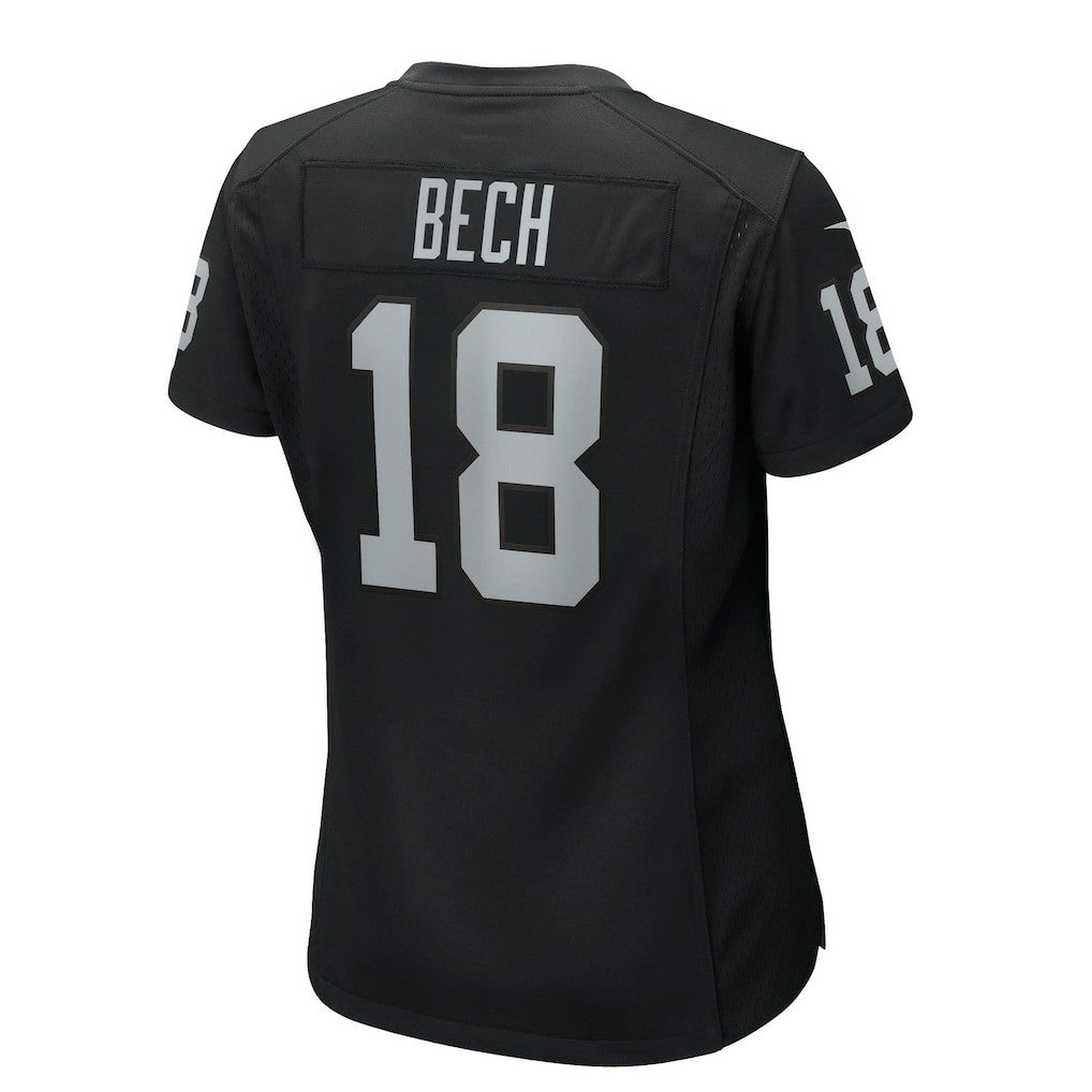 Jack Bech  Women's Team Game Jersey - Las Vegas Raiders Jerseys