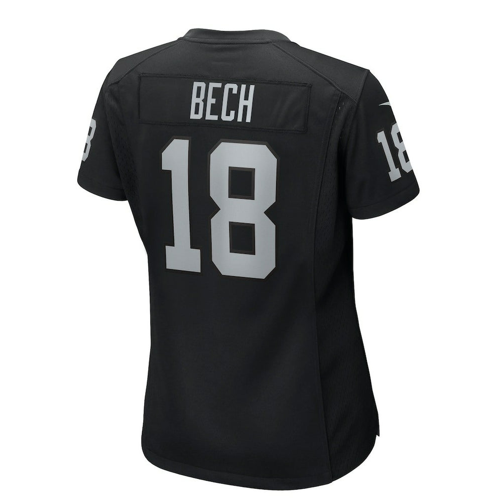 Jack Bech  Women's Team Game Jersey - Las Vegas Raiders Jerseys