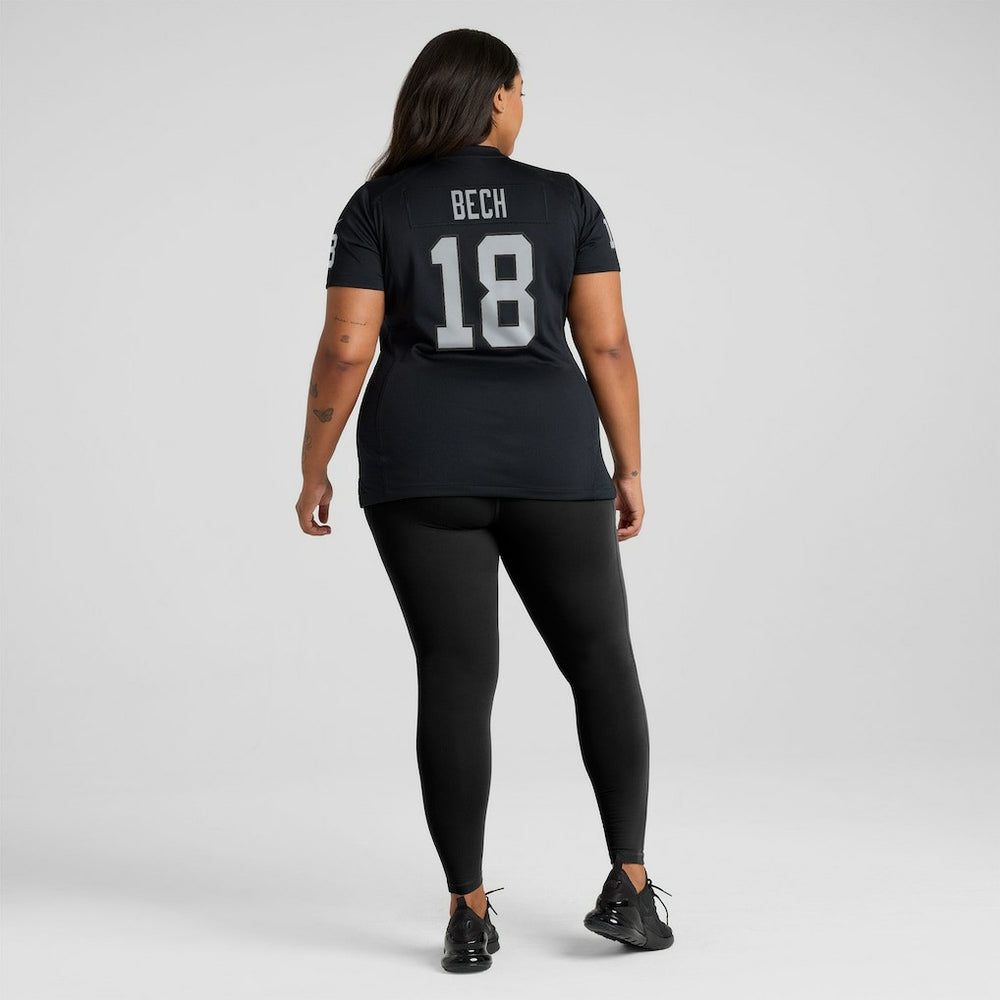 Jack Bech  Women's Team Game Jersey - Las Vegas Raiders Jerseys