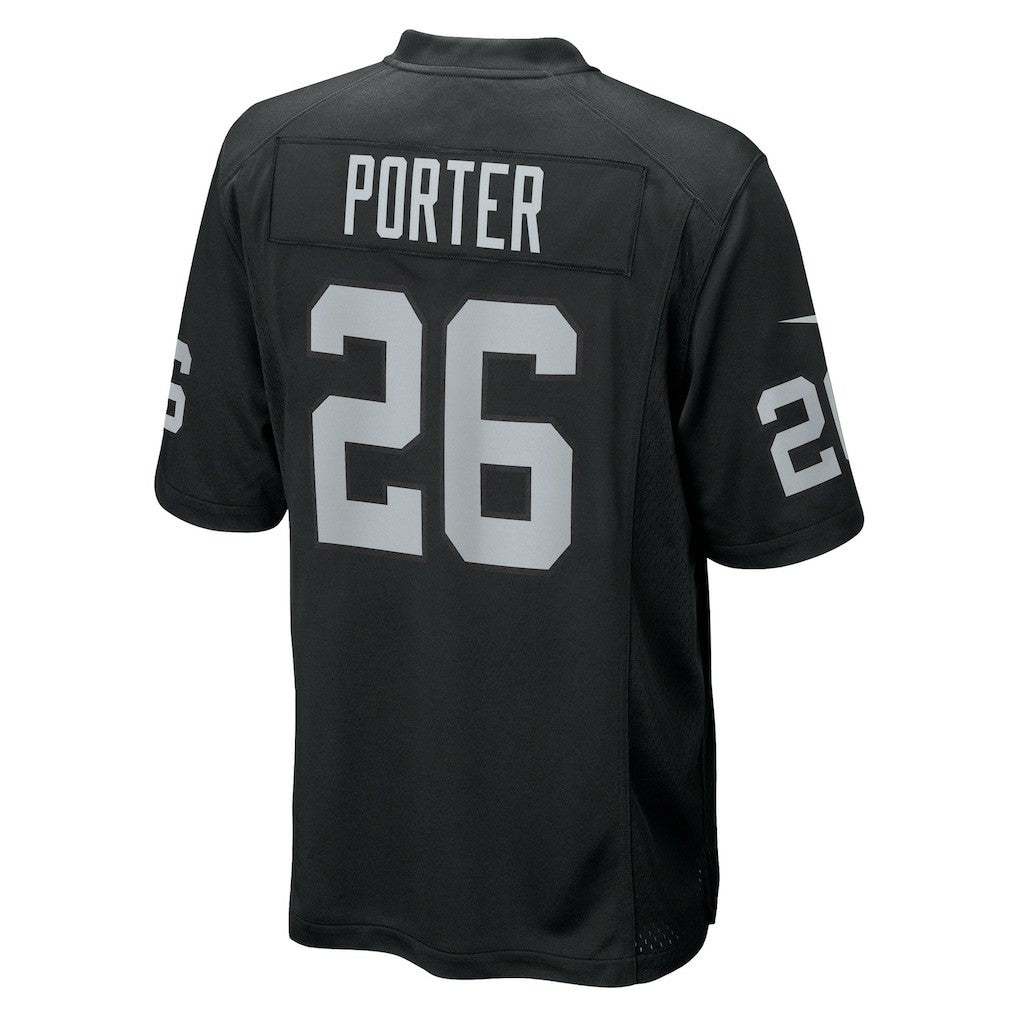 Darien Porter  Team Game Jersey - Las Vegas Raiders Jerseys