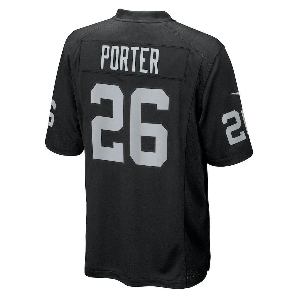 Darien Porter  Team Game Jersey - Las Vegas Raiders Jerseys