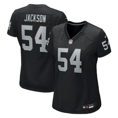 Brennan Jackson  Women's Team Game Jersey - Las Vegas Raiders Jerseys