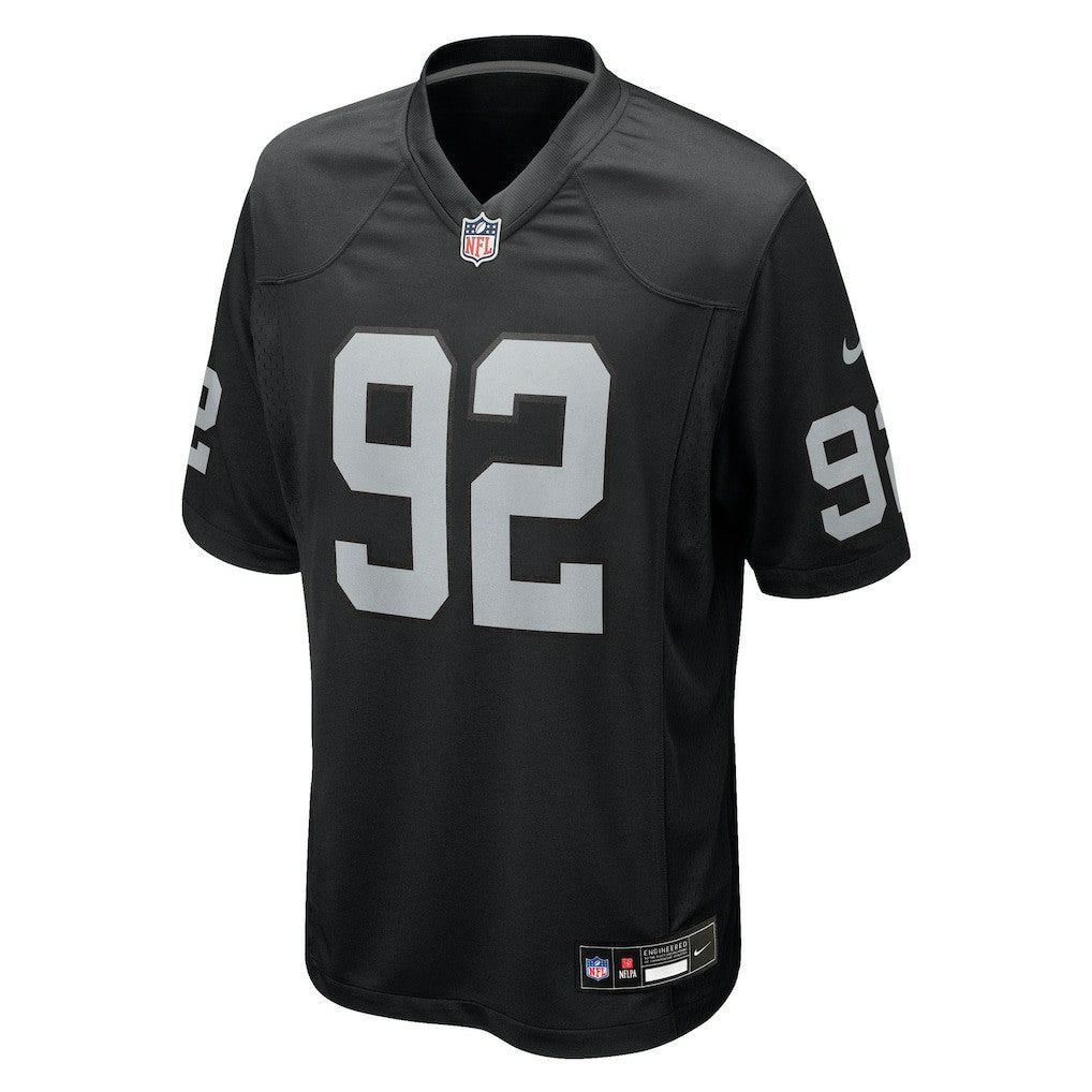JJ Pegues  Team Game Jersey - Las Vegas Raiders Jerseys