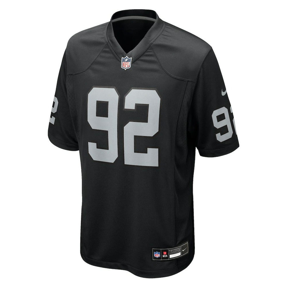 JJ Pegues  Team Game Jersey - Las Vegas Raiders Jerseys