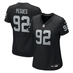 JJ Pegues  Women's Team Game Jersey - Las Vegas Raiders Jerseys
