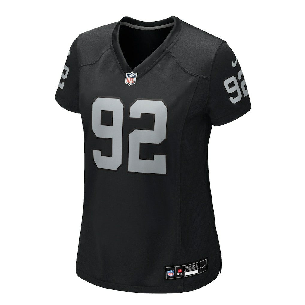 JJ Pegues  Women's Team Game Jersey - Las Vegas Raiders Jerseys