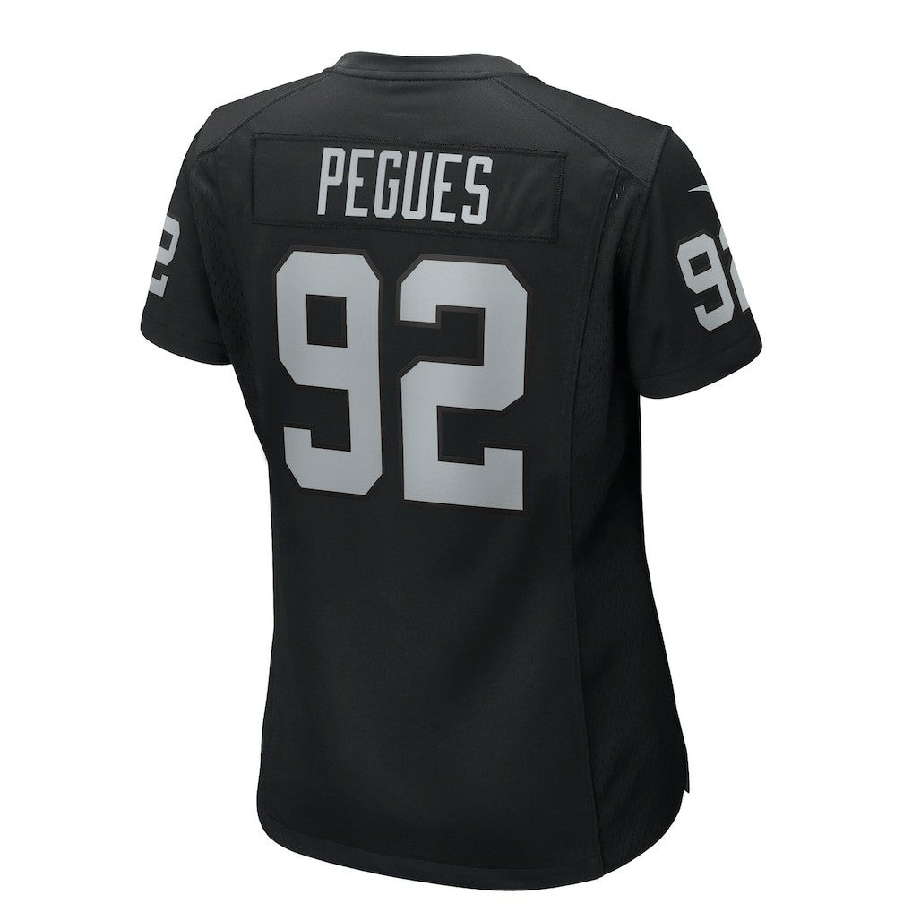 JJ Pegues  Women's Team Game Jersey - Las Vegas Raiders Jerseys
