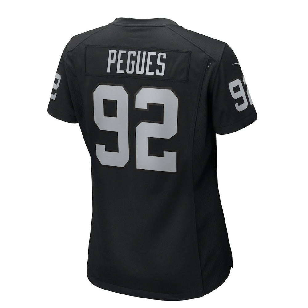 JJ Pegues  Women's Team Game Jersey - Las Vegas Raiders Jerseys