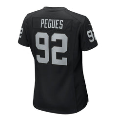 JJ Pegues  Women's Team Game Jersey - Las Vegas Raiders Jerseys