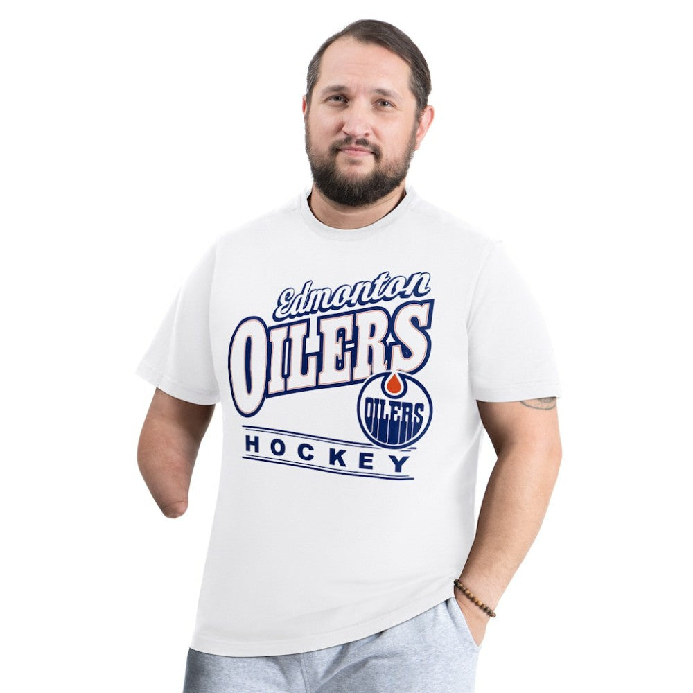 NHL Edmonton Oilers G-III Sports by Carl Banks Adaptive Headliner T-Shirt