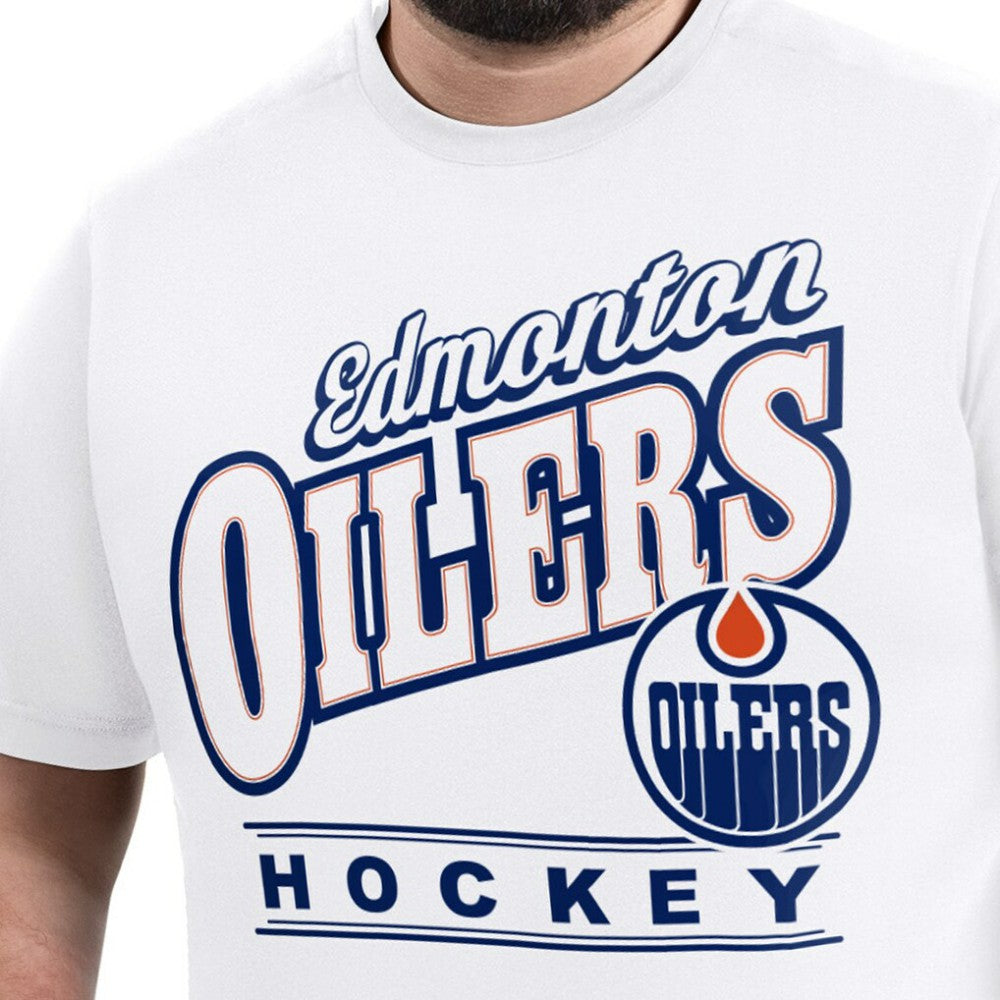 NHL Edmonton Oilers G-III Sports by Carl Banks Adaptive Headliner T-Shirt