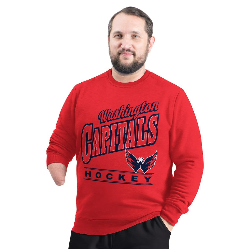 NHL Washington Capitals G-III Sports by Carl Banks Adaptive Headliner Fleece Sweatshirt