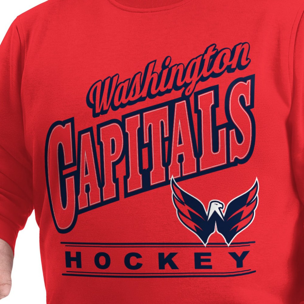 NHL Washington Capitals G-III Sports by Carl Banks Adaptive Headliner Fleece Sweatshirt