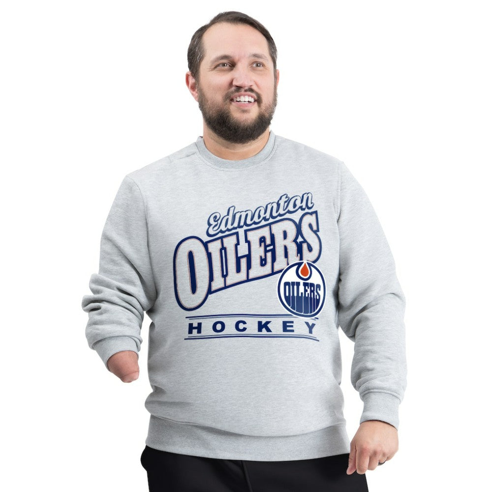 NHL Edmonton Oilers G-III Sports by Carl Banks Adaptive Headliner Fleece Sweatshirt