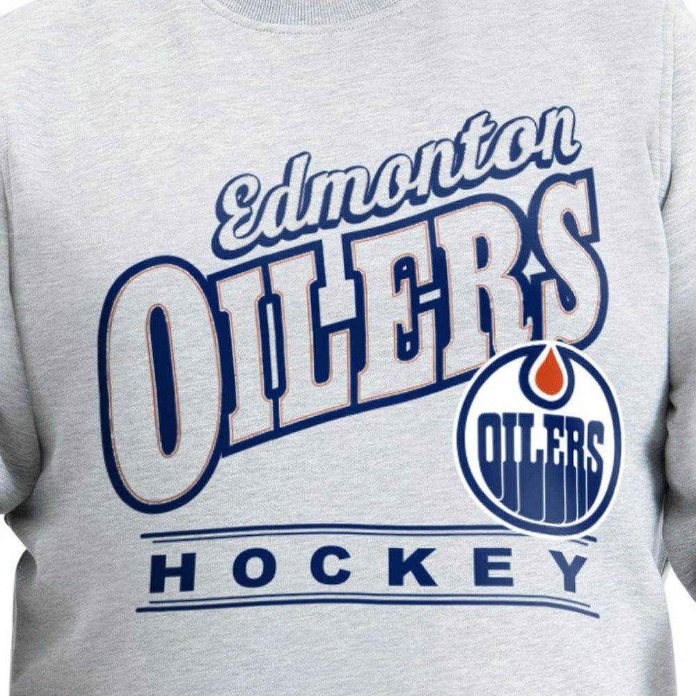 NHL Edmonton Oilers G-III Sports by Carl Banks Adaptive Headliner Fleece Sweatshirt