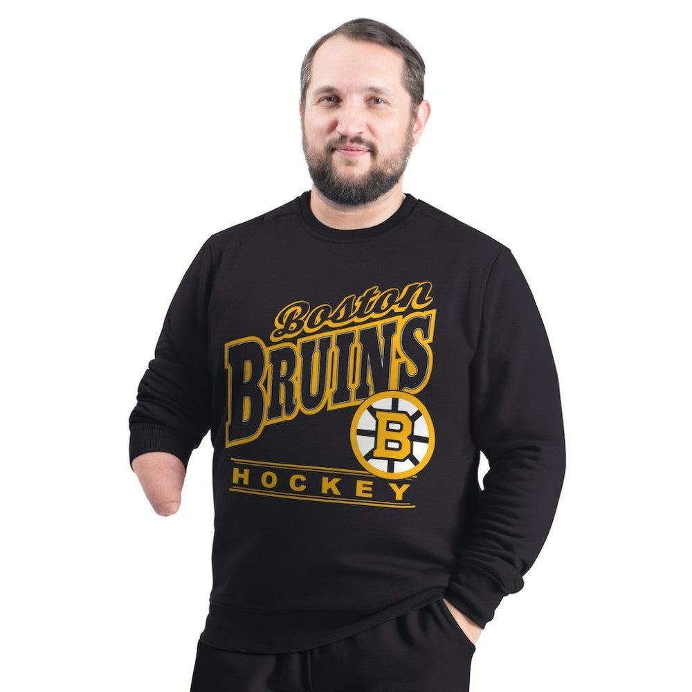 NHL Boston Bruins G-III Sports by Carl Banks Adaptive Headliner Fleece Sweatshirt