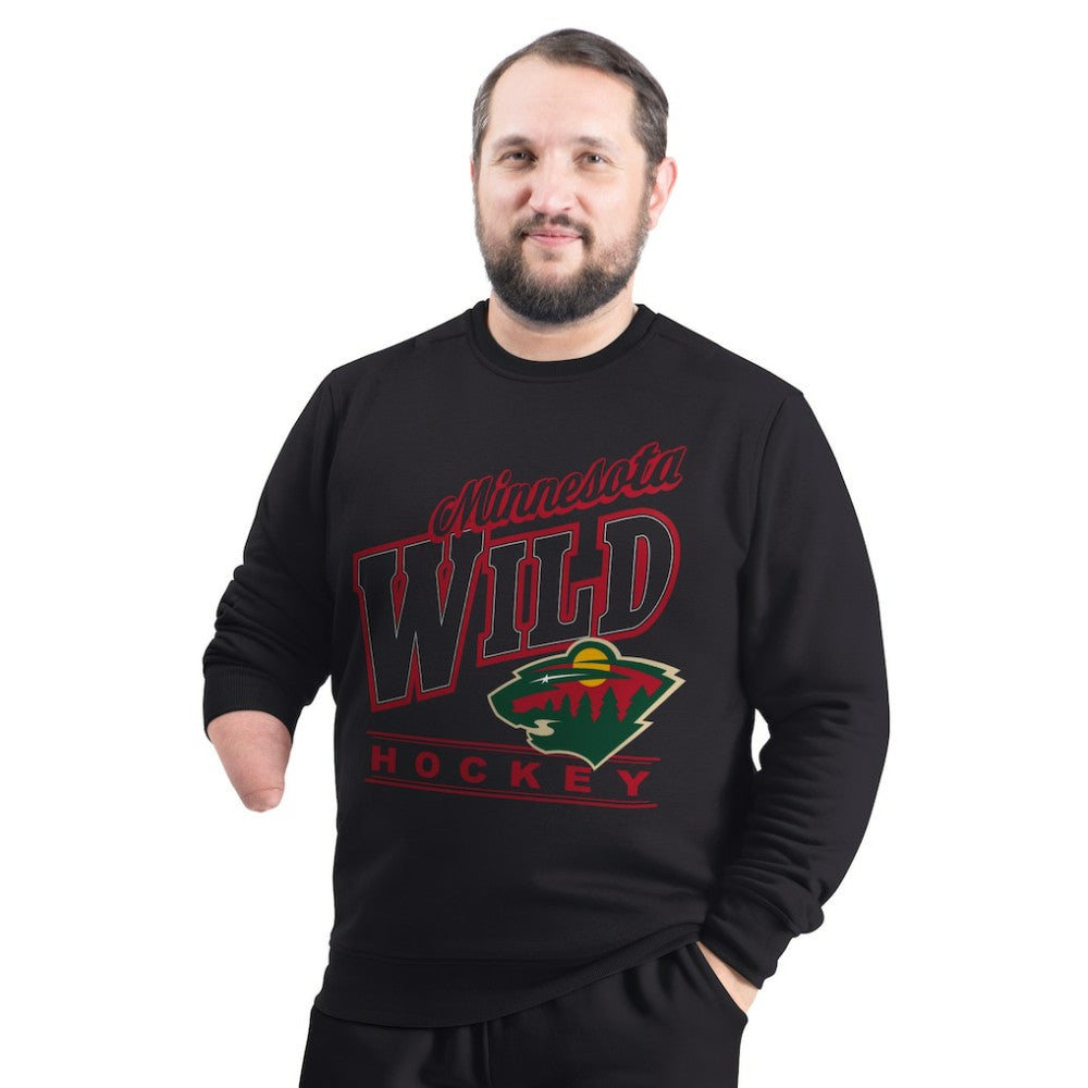 NHL Minnesota Wild G-III Sports by Carl Banks Adaptive Headliner Fleece Sweatshirt