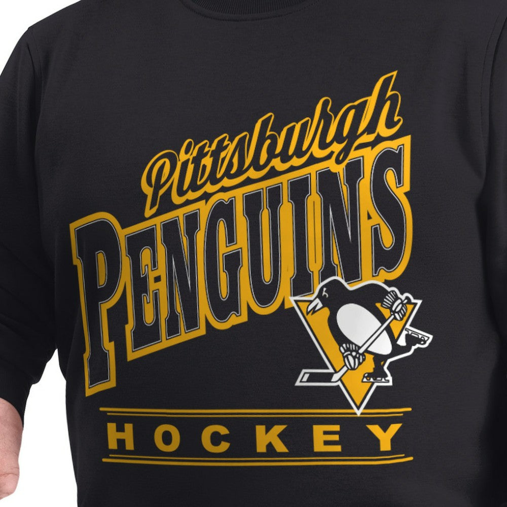 NHL Pittsburgh Penguins G-III Sports by Carl Banks Adaptive Headliner Fleece Sweatshirt