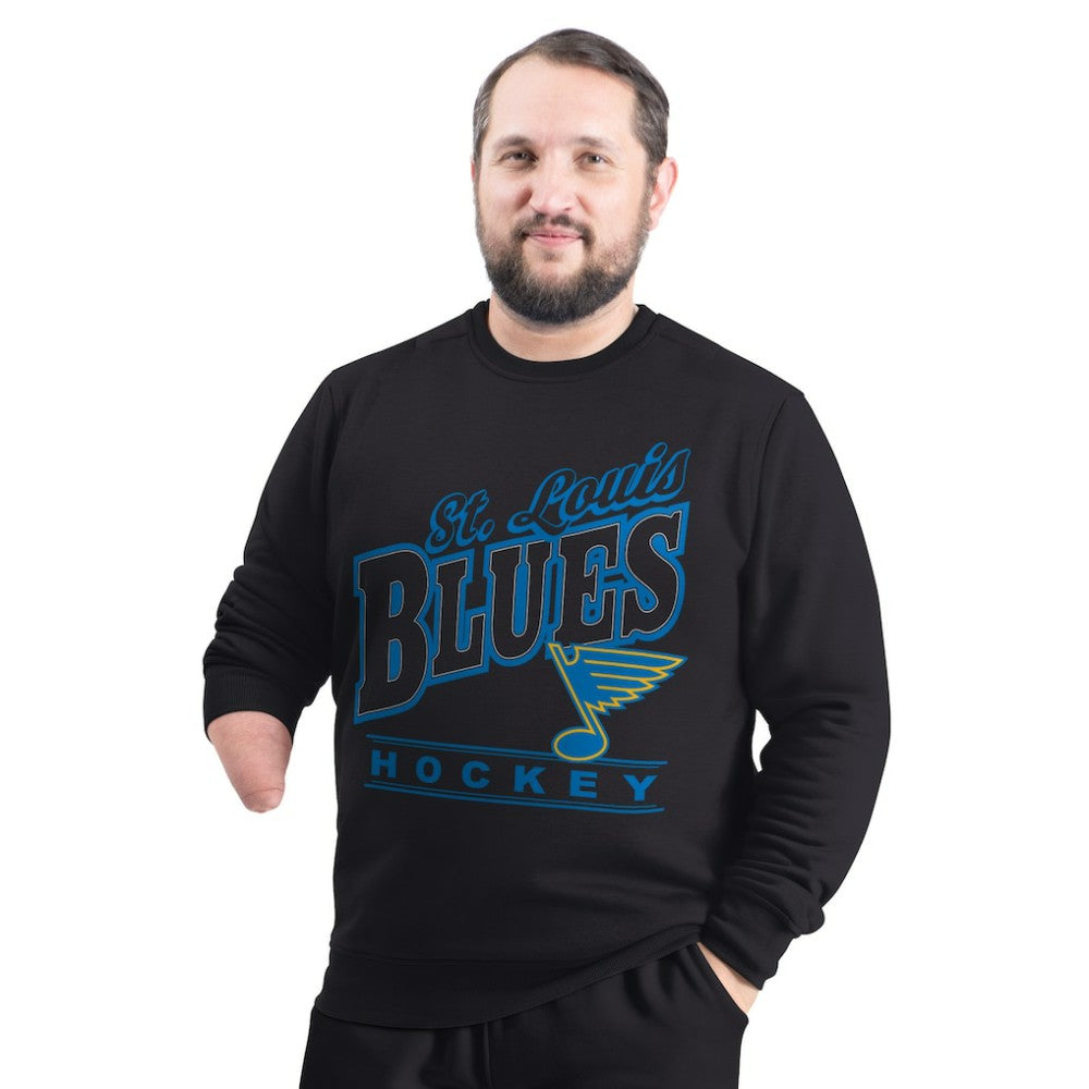 NHL St. Louis Blues G-III Sports by Carl Banks Adaptive Headliner Fleece Sweatshirt