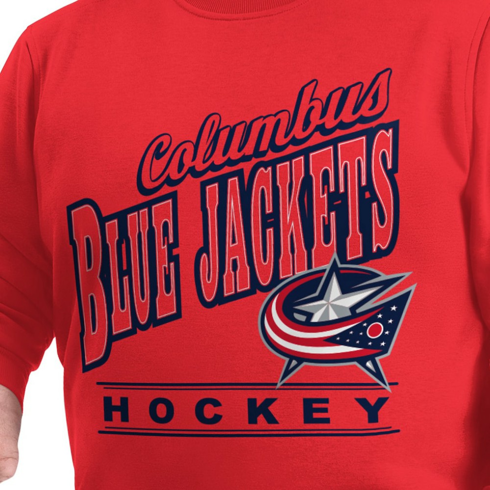 NHL Columbus Blue Jackets G-III Sports by Carl Banks Adaptive Headliner Fleece Sweatshirt