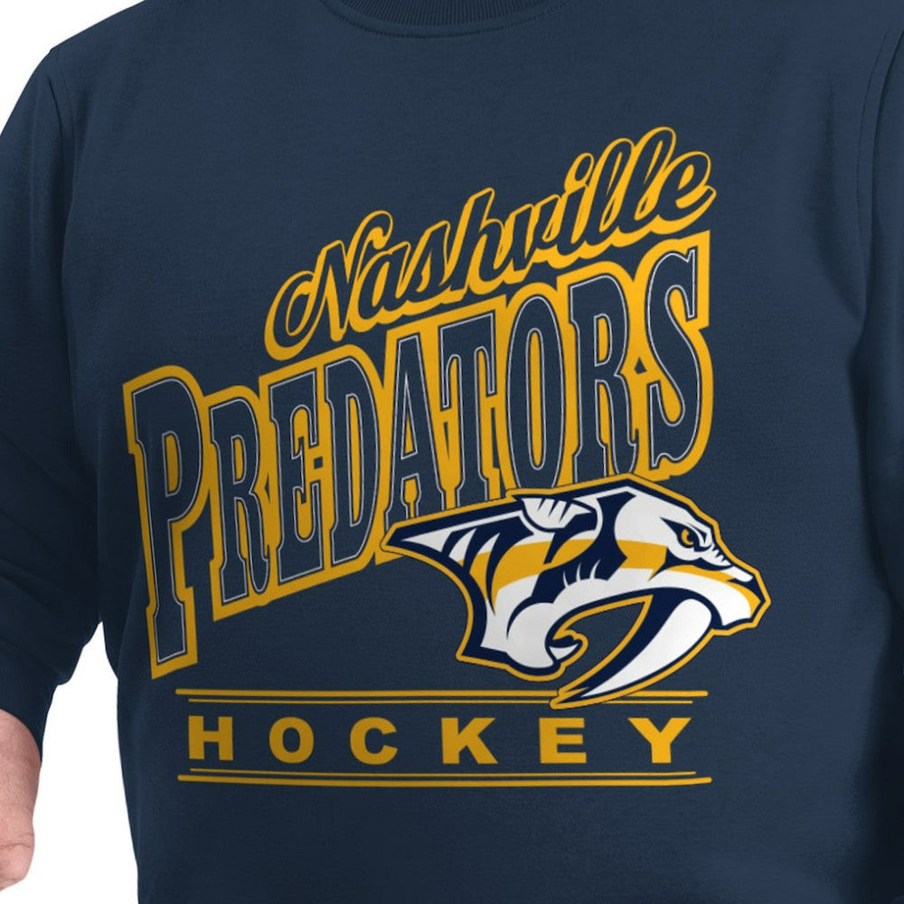 NHL Nashville Predators G-III Sports by Carl Banks Adaptive Headliner Fleece Sweatshirt