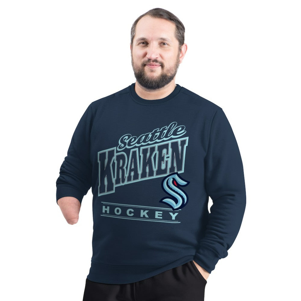 NHL Seattle Kraken G-III Sports by Carl Banks Adaptive Headliner Fleece Sweatshirt